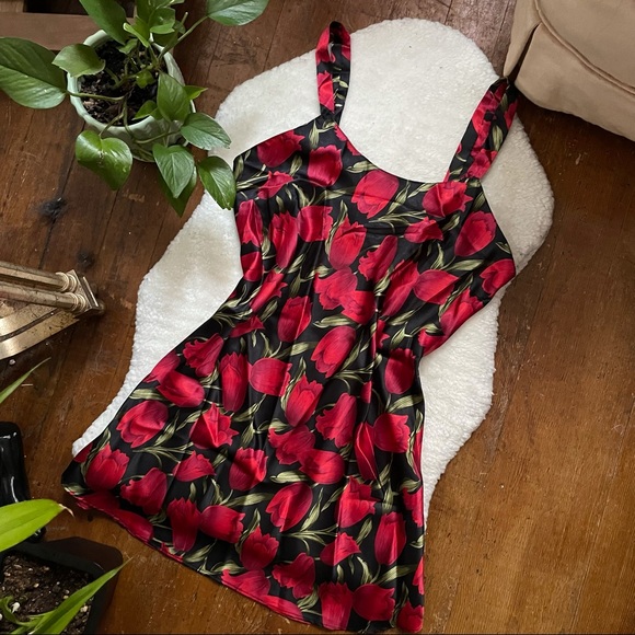 Vintage Floral Slip Dress